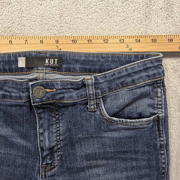 Kut from the Kloth Catherine Jeans Womens 6 Blue High Rise Fab Ab Boyfriend - Picture 7 of 10